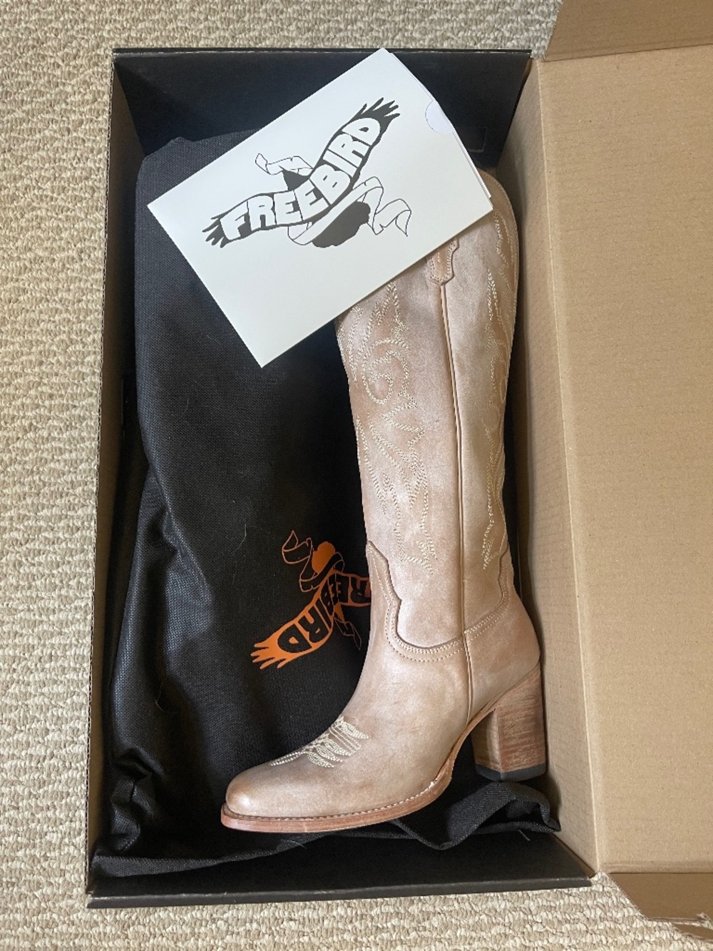 Freebird Panama Boots in Taupe size 7